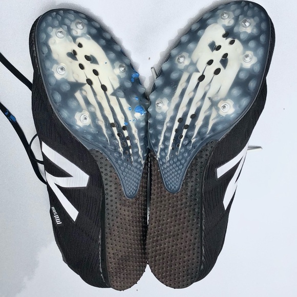 New Balance Men’s UMD500 B7 Track Shoes  Blk/Wht Size US 7.5 With Spikes And Key - Picture 5 of 16